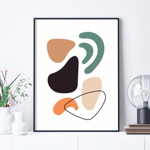 2/$35 Modern Minimalist Abstract Boho Wall Art Print Home Decor [No Frame] - Picture 3 of 6